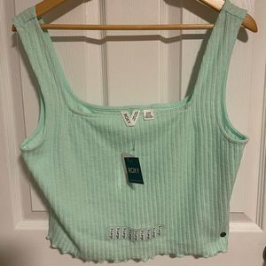 Roxy women's xl good days ahead tank top brook green